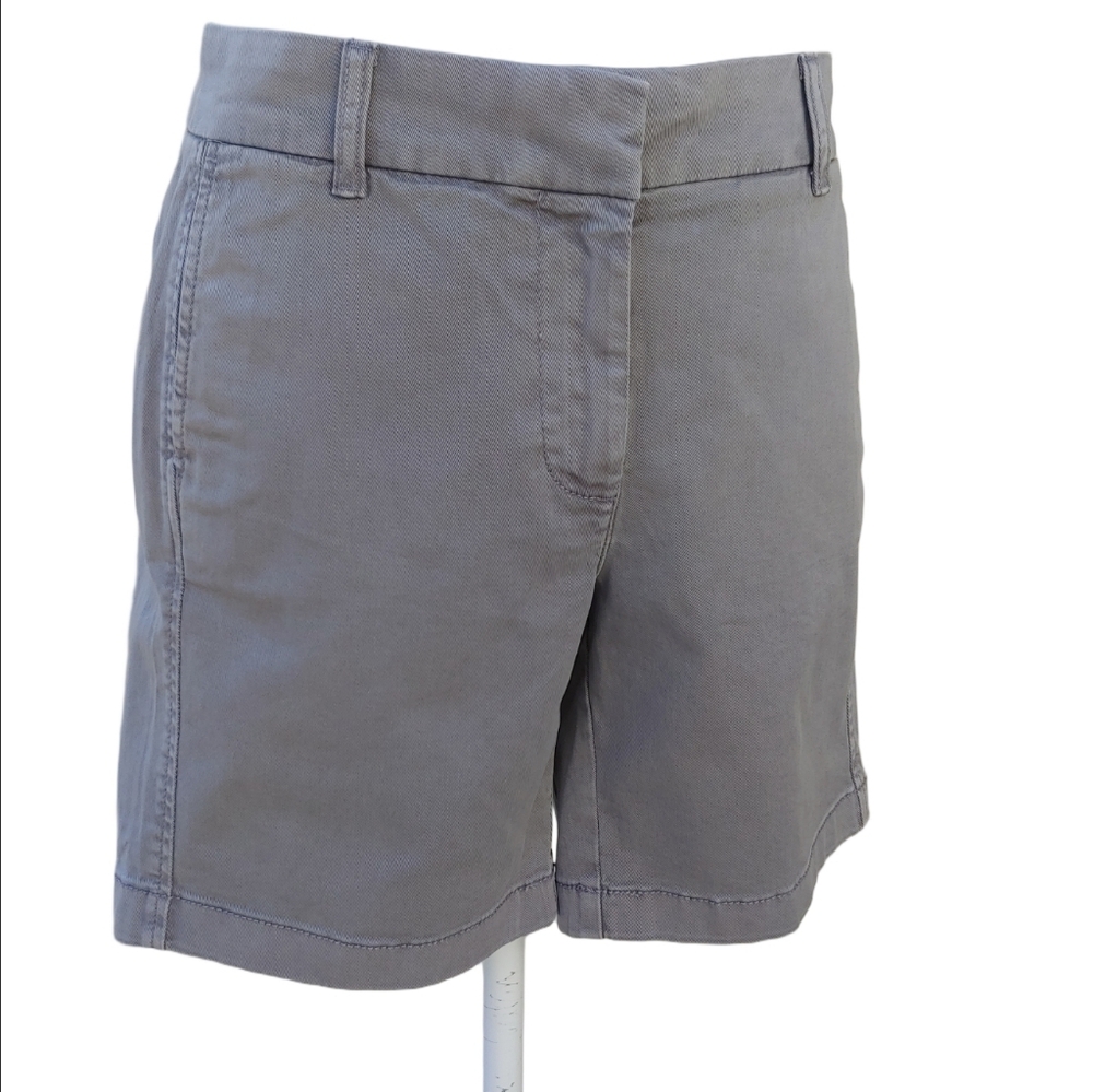 J. Crew NEW 7" Cotton Chino Shorts in Light Gray Women's size 4 NWT